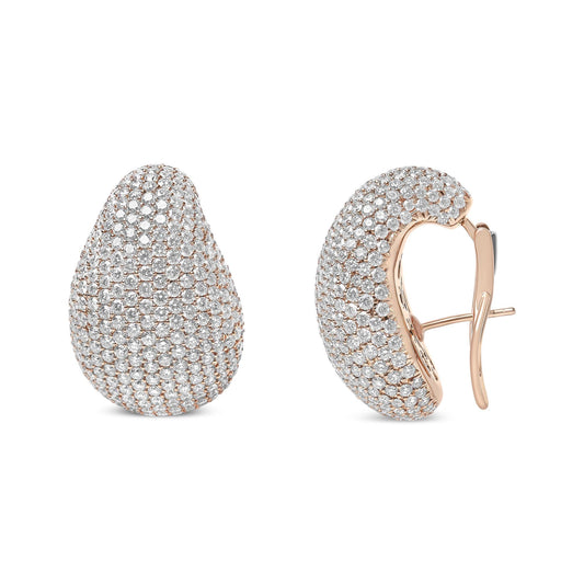 18K Rose Gold 13 1/5 Cttw Micro-Pave Diamond